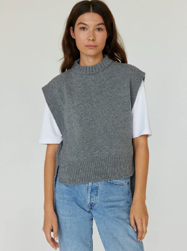 Savings Event Kalvos Merino Wool Vest - Dove Grey