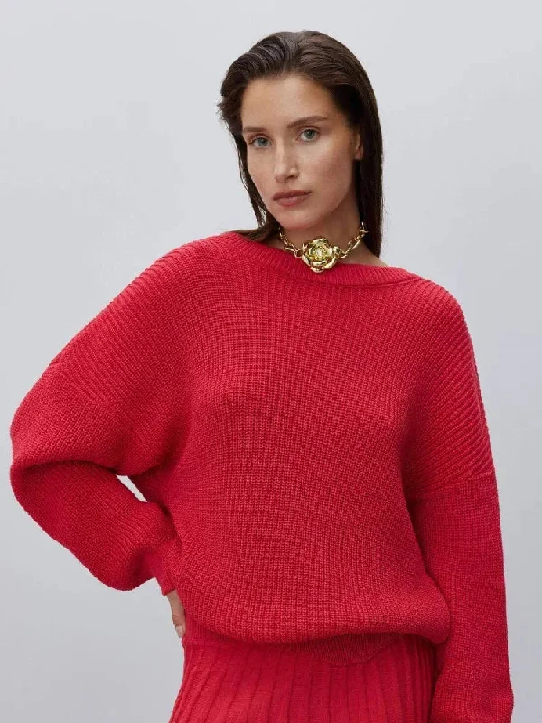 Best Deals Backless Cut Out Long Sleeve Christmas Sweater