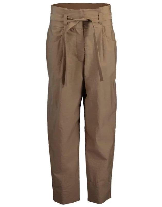 Buy Today Crinkle Pleat Paperbag Belted Pant