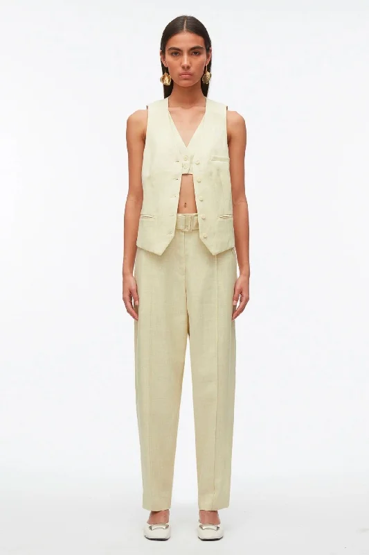 Midnight Madness 3.1 Phillip Lim Tailored Vest with Set In Bra - Limencello