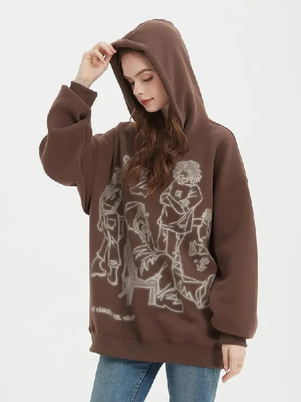 Now or Never Graphic Printed Hoodie