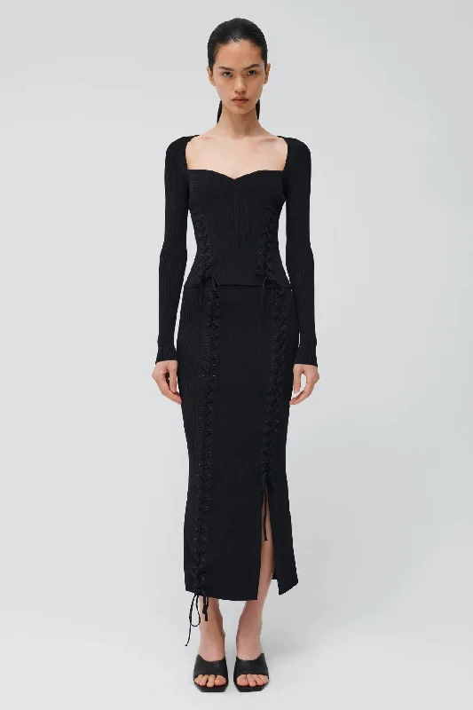 Exclusive Preview Simkhai Daphne Top - Black
