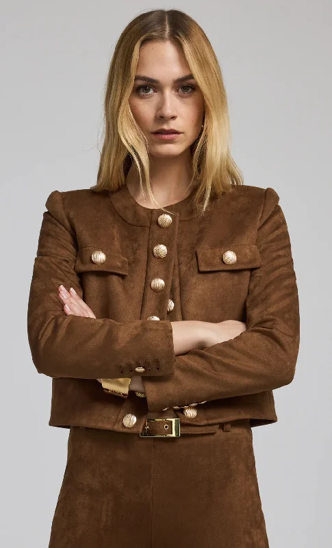 Don't Delay Karson Vegan Suede Jacket