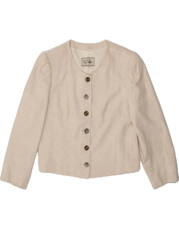 Shop and Save LANDHAUS Womens 6 Button 3/4 Sleeve Blazer Jacket EU 40 Medium Off White Shop and Save LANDHAUS Womens 6 Button 3/4 Sleeve Blazer Jacket EU 40 Medium Off White