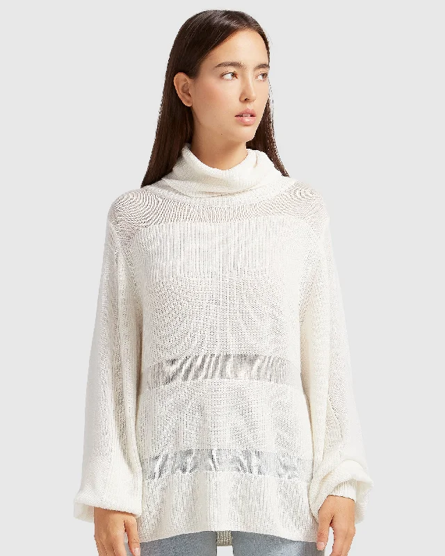 Act Fast Nevermind Sheer Panelled Knit