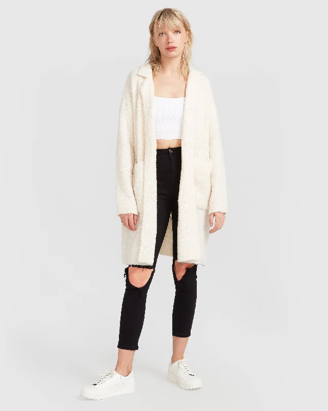 Special Savings Days Go By Sustainable Blazer Cardigan - Cream