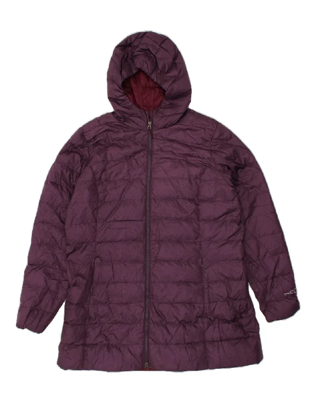 Weekend Bargains to Relish EDDIE BAUER Womens Hooded Padded Coat UK 18 XL Purple Polyester Weekend Bargains to Relish EDDIE BAUER Womens Hooded Padded Coat UK 18 XL Purple Polyester