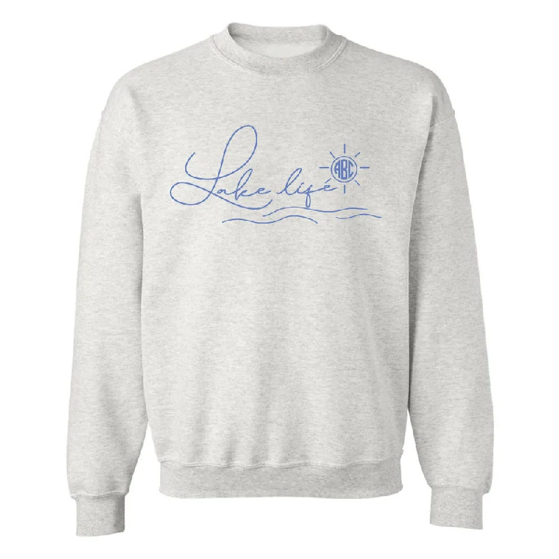 Weekend Savings Sensation Monogrammed 'Lake Life' Crewneck Sweatshirt