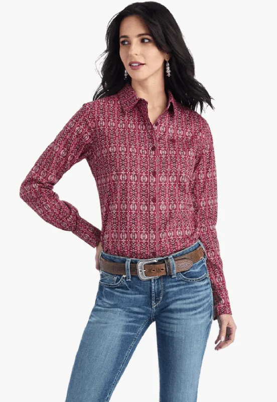 Year-End Sale Ariat Womens REAL Kirby Stretch Long Sleeve Shirt