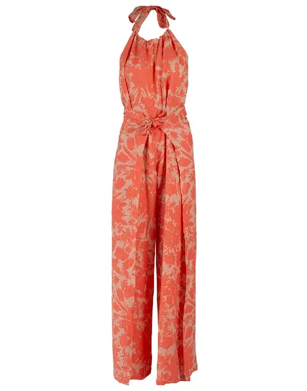 Reduced Rates Shasta Sand Botanical Print Jumpsuit