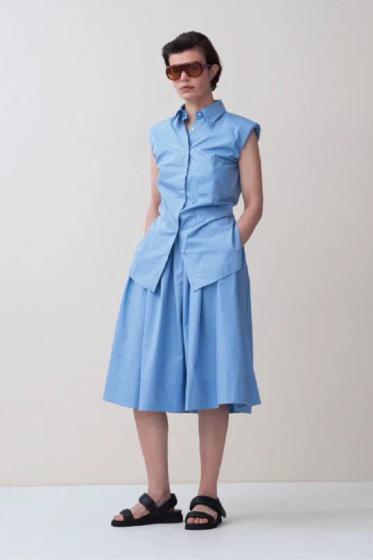 Hot Deal Rika Studios Julie Open Back Shirt - Cloud