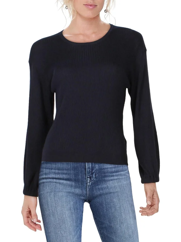 Year-End Clearance Womens Bishop Sleeve Crewneck Sweater