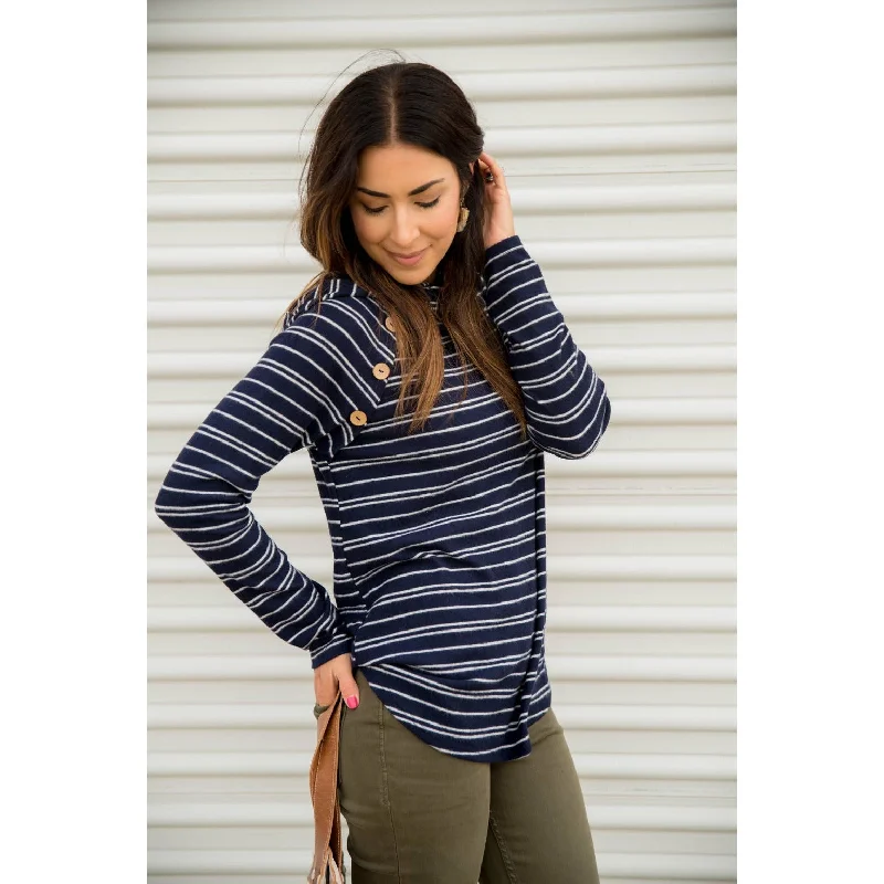 Today’s Deal Micro Striped Hoodie