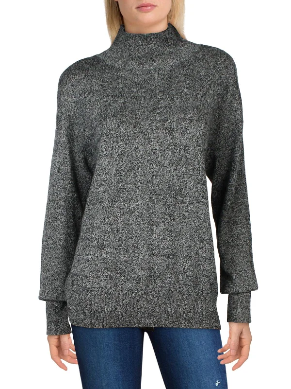 Take Action Womens Cashmere Knit Mock Turtleneck Sweater
