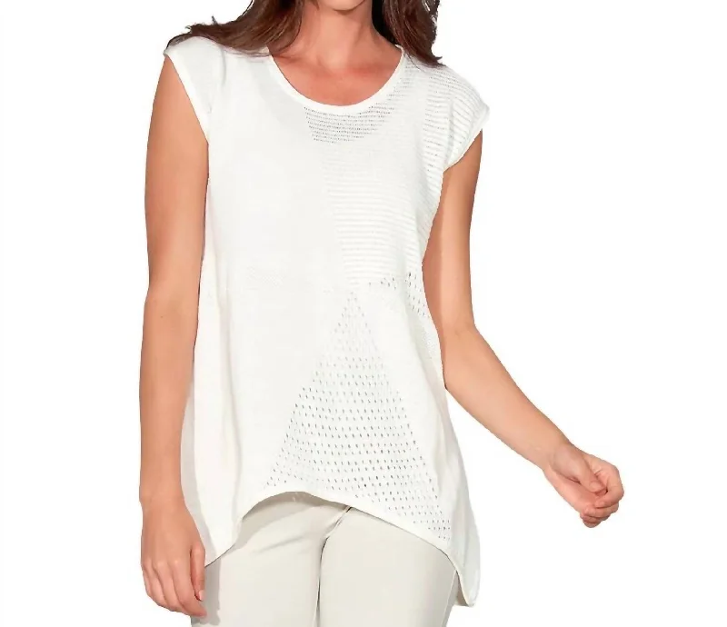 Weekend Savings Spectacle Starburst Top In Soft White