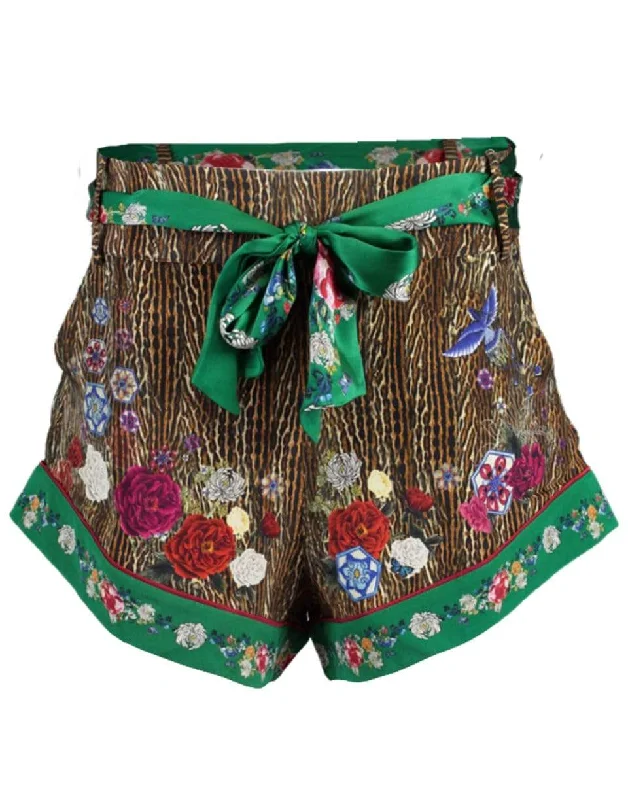 Weekend Specials Just for You Jewl of Jupiter Tie Detail High Cut Shorts