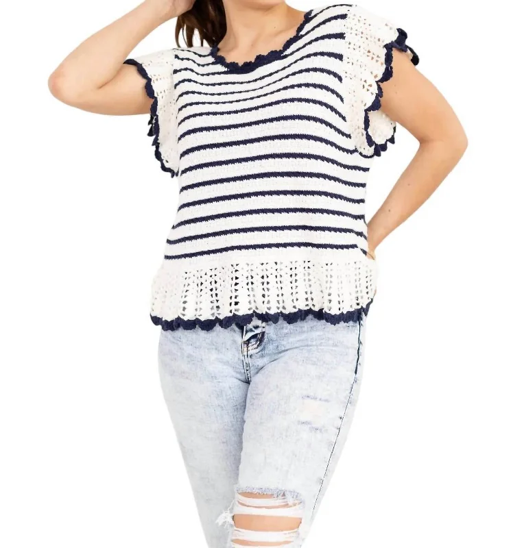 Exclusive Preview Coen Top In Anadia Stripe