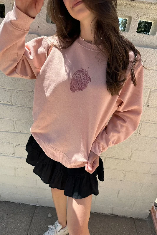 Act Now Strawberry Graphic Sweater