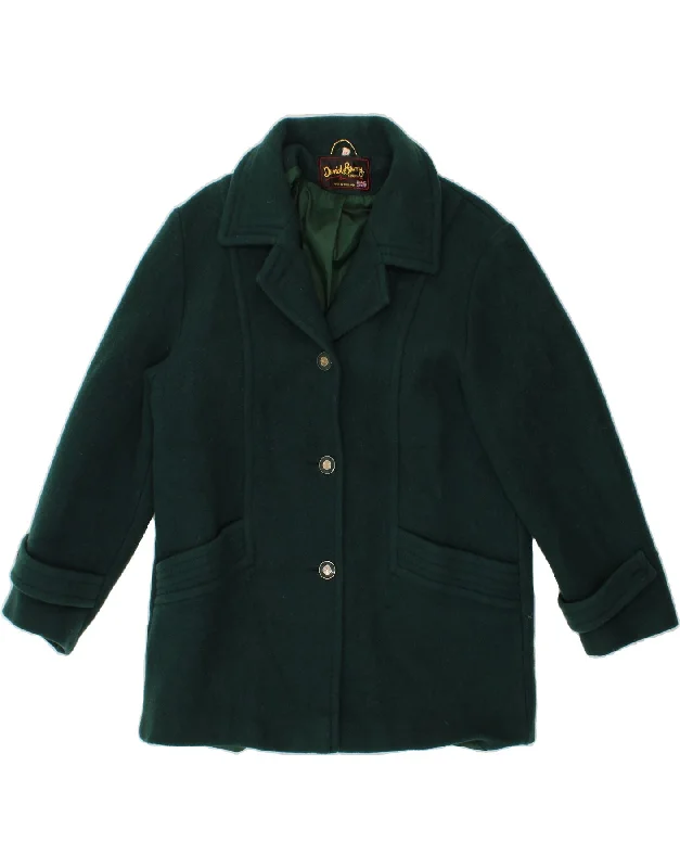 Weekend Savings Extravaganza DAVID BARRY Womens Overcoat UK 16 Large Green