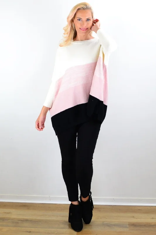 Super Sale Siobhan Blended Pink Tunic Jumper