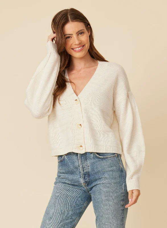 Price Cut Essie Cashmere Cardigan - Ivory