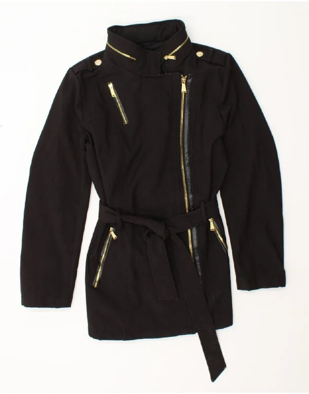 Weekend Offers That Excite MICHAEL KORS Womens Hooded Windbreaker Jacket UK 14 Medium Black Polyester Weekend Offers That Excite MICHAEL KORS Womens Hooded Windbreaker Jacket UK 14 Medium Black Polyester