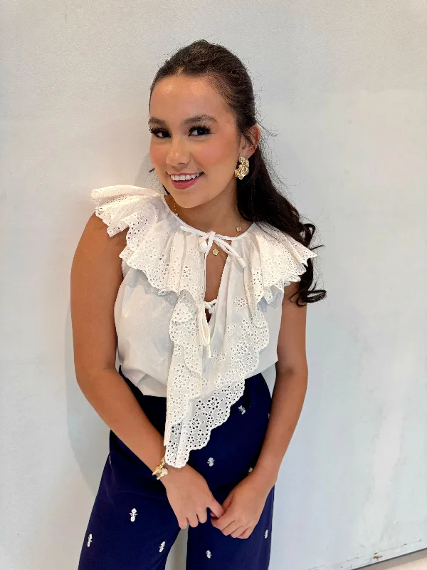 Amazing Deals mariah ruffle  top