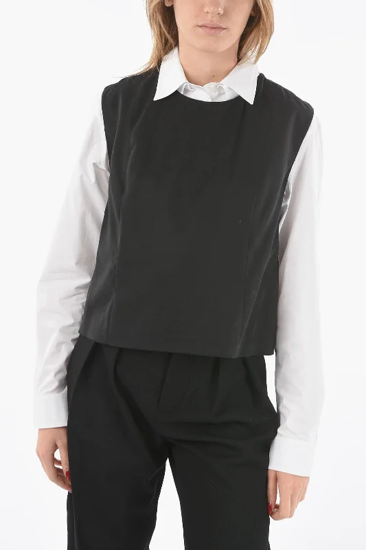 Limited Stock Ixos 3-Buttons Side DIAMOND Crew-Neck Vest
