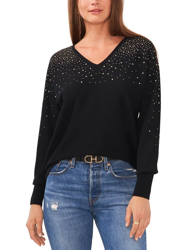 Savings Galore Womens Knit Long Sleeve V-Neck Sweater