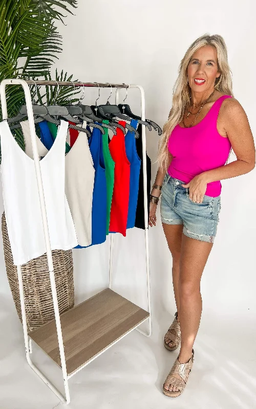 Stock Up and Save Reversible V-Neck/U-Neck Seamless Tank