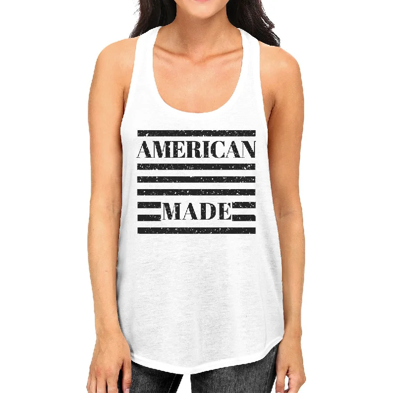 Don’t Miss Out American Made Womens Cotton Tank Top Cute 4th Of July Design