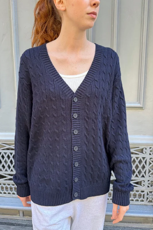 Bonus Savings Amber Cotton Cable Knit Cardigan