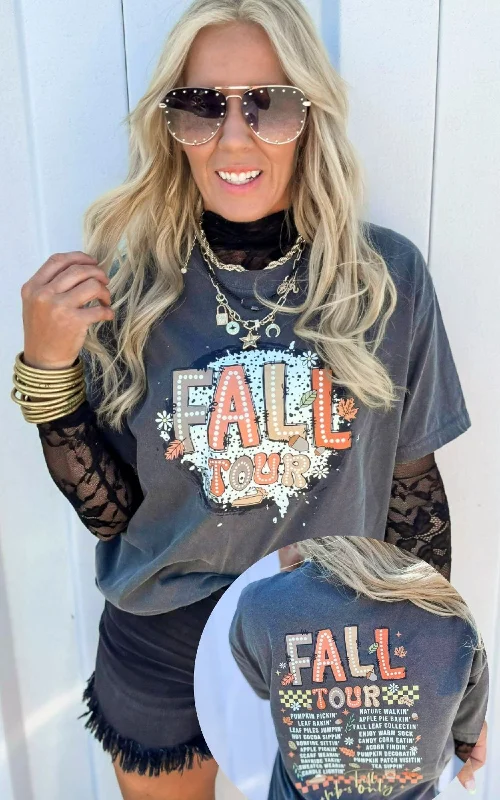 Weekend Bargains to Relish Fall Tour Garment Dyed Graphic T-shirt - Final Sale