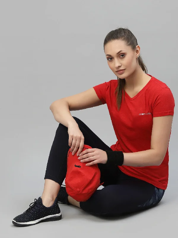 Weekend Discounts to Celebrate JUMP USA Women Rapid-Dry Antimicrobial Running T-shirt Weekend Discounts to Celebrate JUMP USA Women Rapid-Dry Antimicrobial Running T-shirt