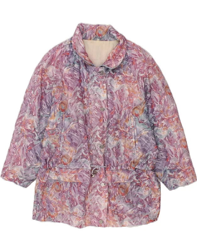 Celebrate the Weekend with Discounts VINTAGE Womens Windbreaker Coat UK 18 XL Pink Floral Celebrate the Weekend with Discounts VINTAGE Womens Windbreaker Coat UK 18 XL Pink Floral