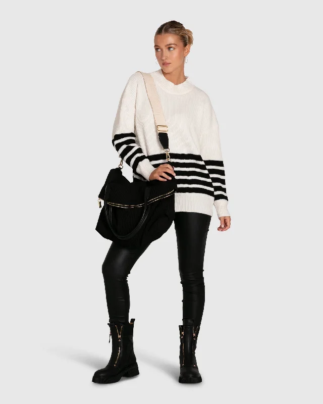 Epic Deals Everything I Do Oversize Striped Knit