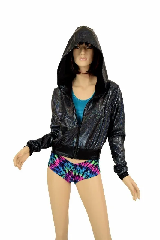 Weekend Offers That Sizzle "Kimberly" Jacket in Black Holo