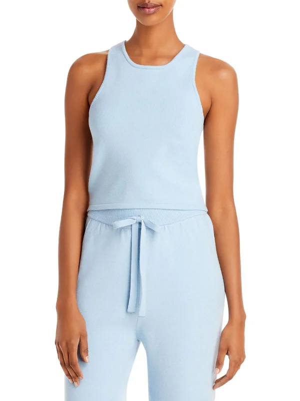 Special Buy Staycation Womens Cropped Sleeveless Tank Top Sweater