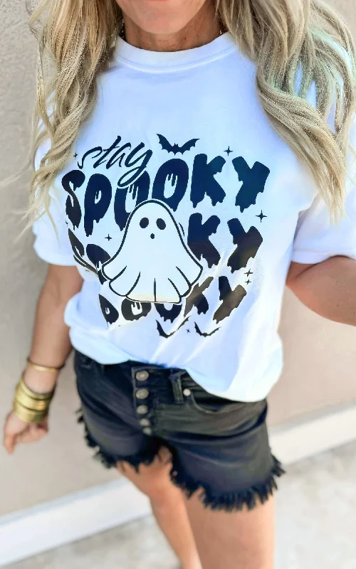 Clearance Event Stay Spooky Garment Dyed Graphic T-shirt - FINAL SALE