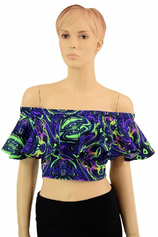 Exclusive Access Off Shoulder Crop Top