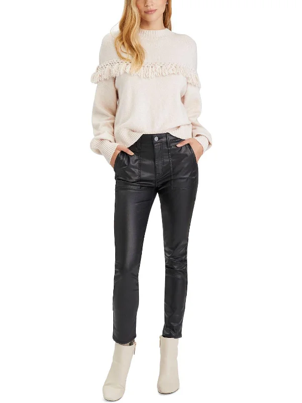 Weekend Deals You Can't Resist Tassel At Hand Womens Knit Fringe Crewneck Sweater