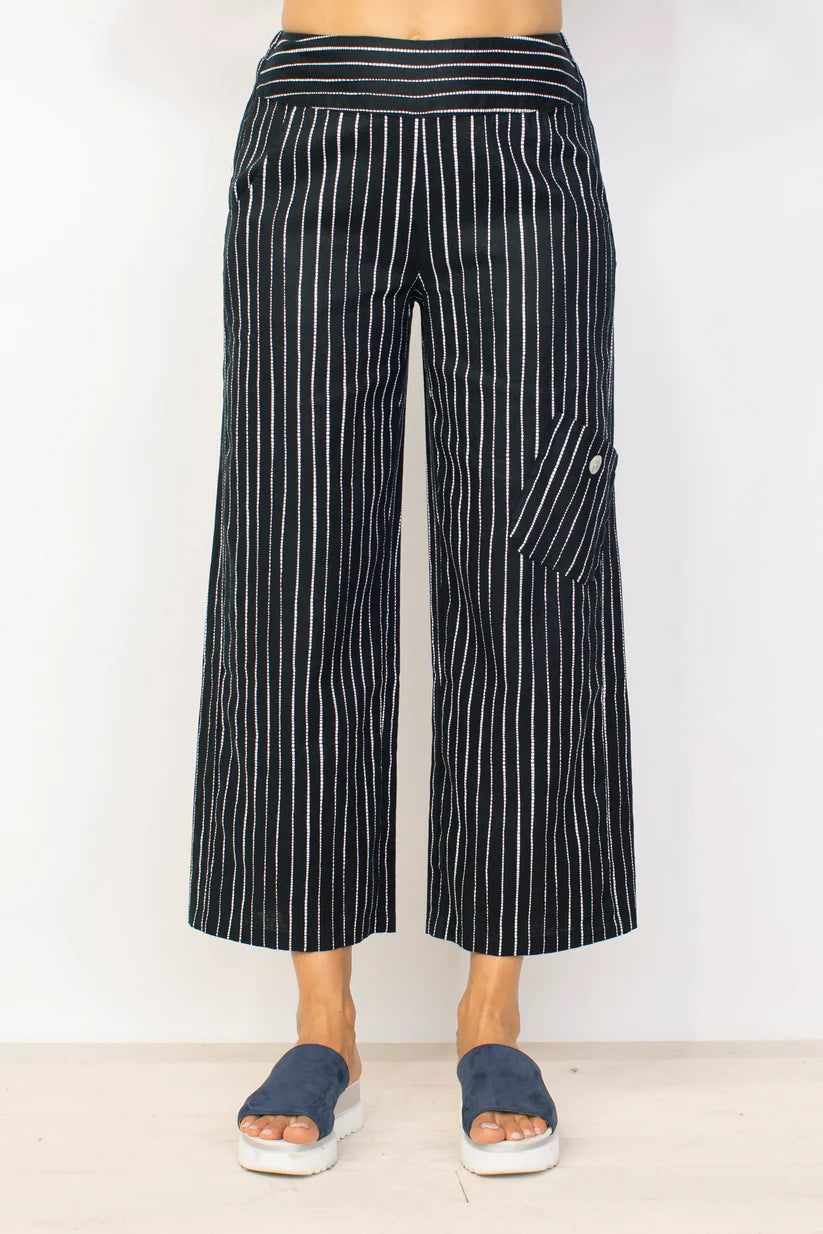 Stock Clearance Habitat, 42566 Flood Pocket Stripe Pant, Black