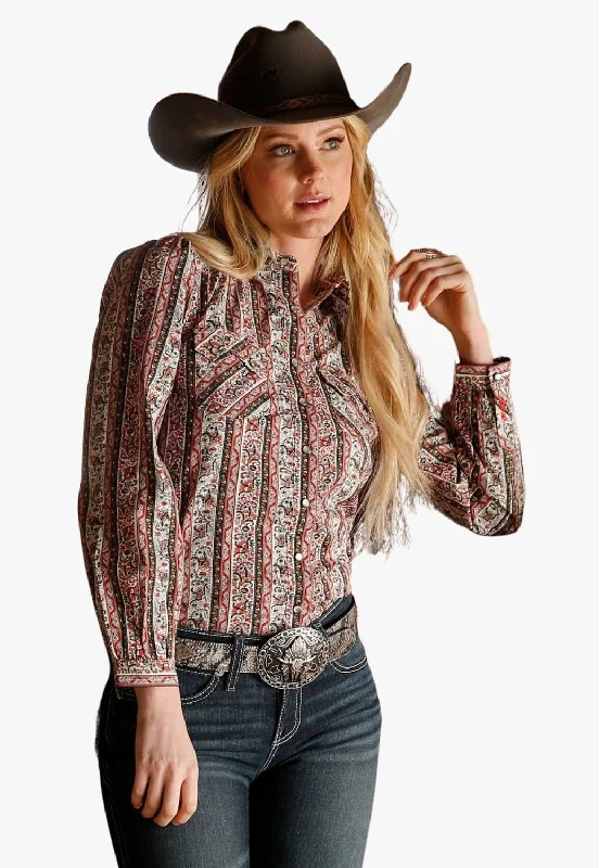Don't Wait Cruel Girl Womens Snap Button Down Long Sleeve Shirt
