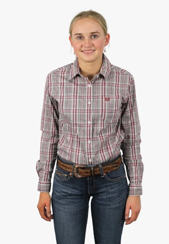 Price Drop Alert Rough Stock Womens Plaid Long Sleeve Shirt