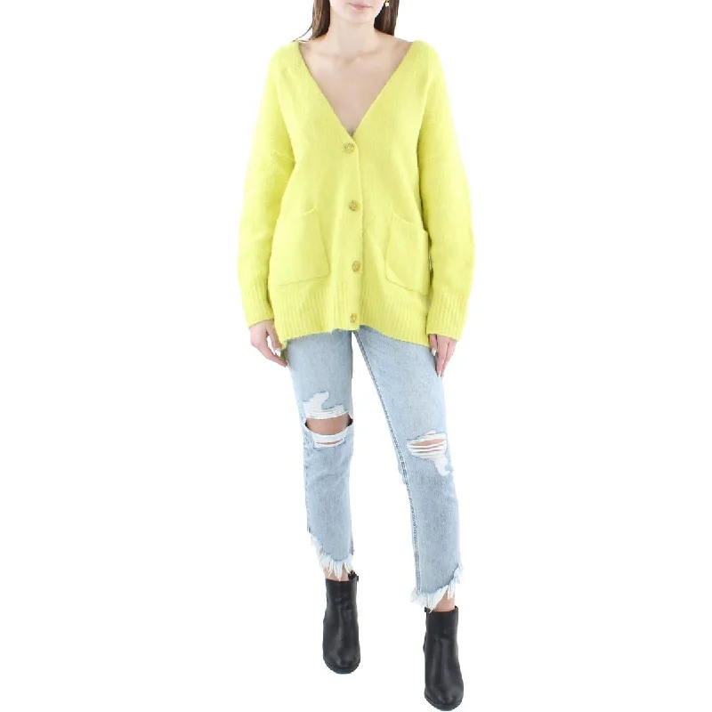 Weekend Savings Spectacular Jaelyn Womens Wool Blend Long Sleeves Cardigan Sweater