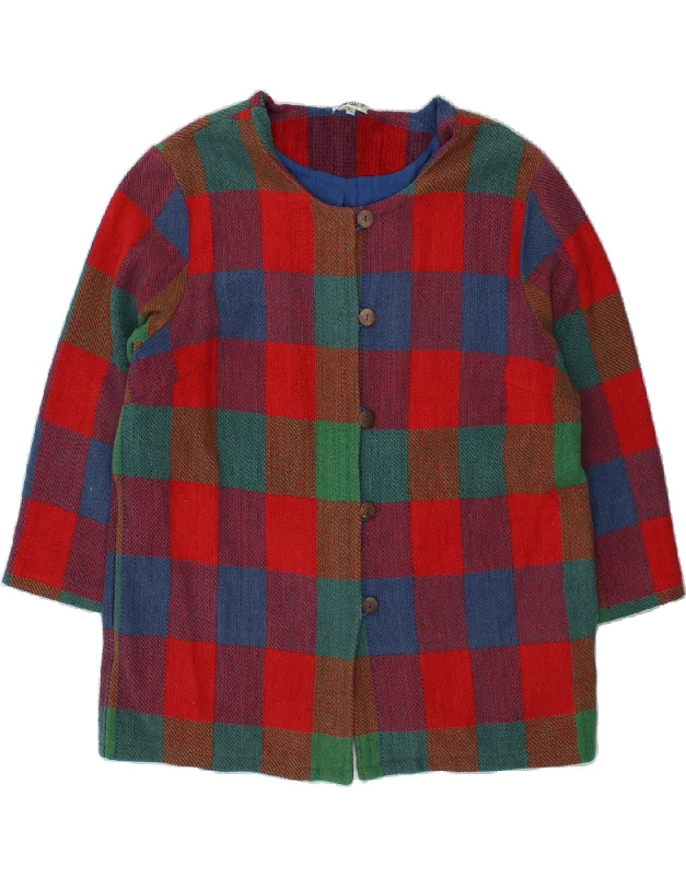 Last Chance DW-SHOP Womens 5 Button Blazer Jacket IT 48/50 XL Multicoloured Check