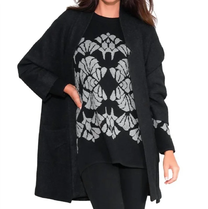 Weekend Offers That Shine Cozy Up Coat In Black