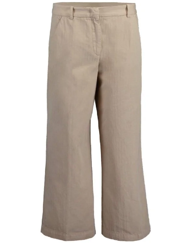 Price Drop Cotton Linen Cropped Pant