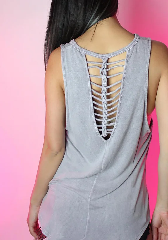 New Arrival Plot Twist Top in Lavender