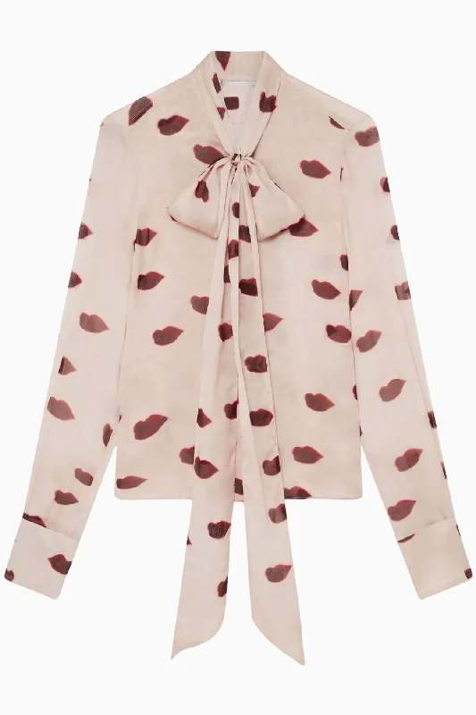 Deal Dash Stella McCartney Lips Print Shirt - Dusty Pink